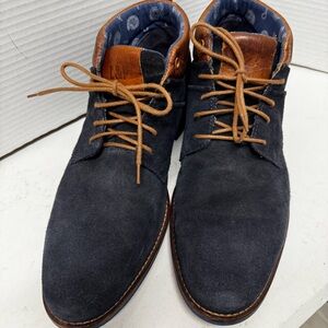 Lloyd & Pryce Men's Dark Blue Suede Chukka Boots size 11